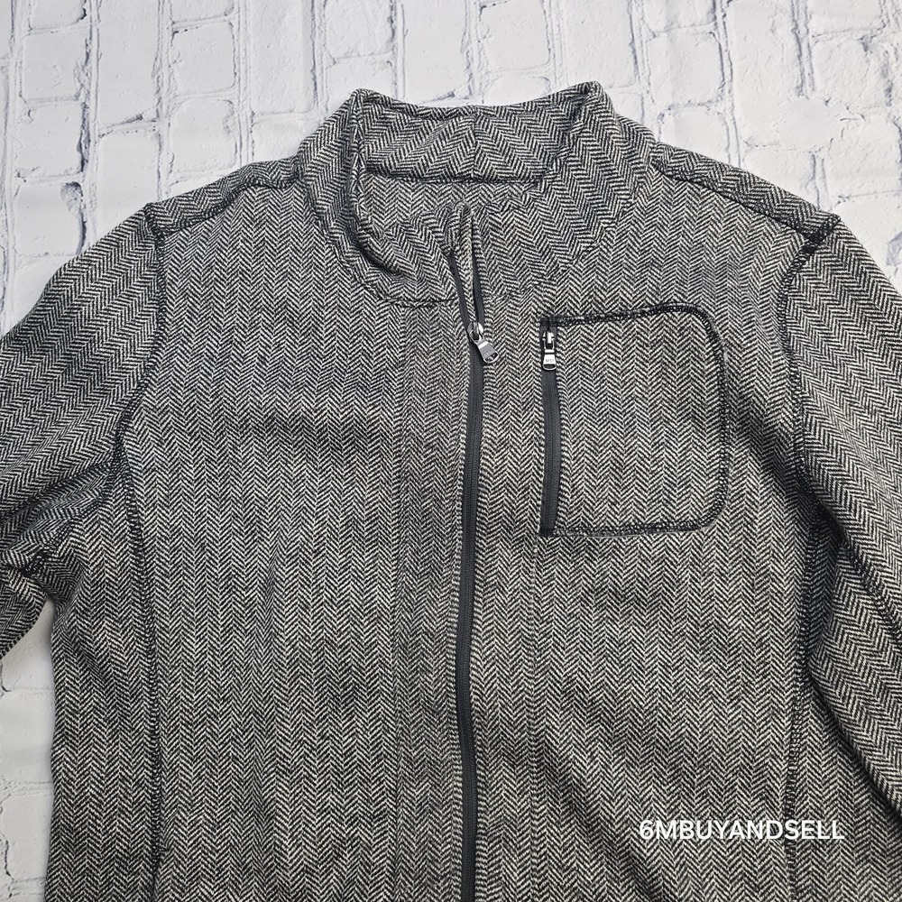 Marc New York Andrew Marc‎ Herringbone Full Zip Jacket Men's XL